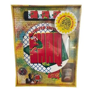 VTG 1995 SHAQ LIMITED ED ATTAQ STAQS‎ SEALED GAME BOARD SLAMMERS CAPS POGS 90s